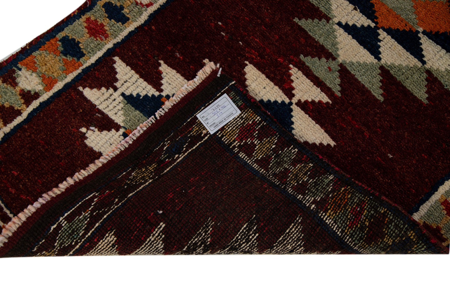 Fine İkat Runner rug,Floor Vintage runner rug, 3x12 Runner rug,Carpet runner,Primitive decor,Bedroom rug,Kitchen rug,7799