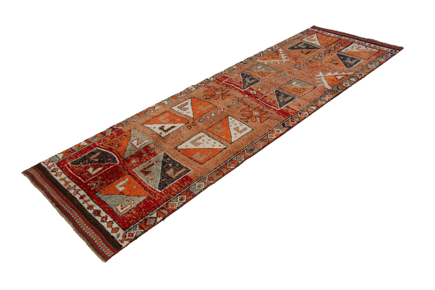 3x10 Turkish Runner rug, Oushak runner, Vintage runner ,Nursery rug, Bathroom rug, Hallway rug, Floor runner, Handmade rug,7783