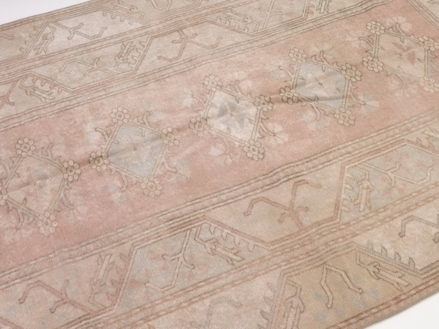 5x8 Beige Anatolia Vintage rug , Oushak Handmade Old Rug , 5x8 Turkish Floor rug , Area rug ,Unique rug, Neutral rug, 9957