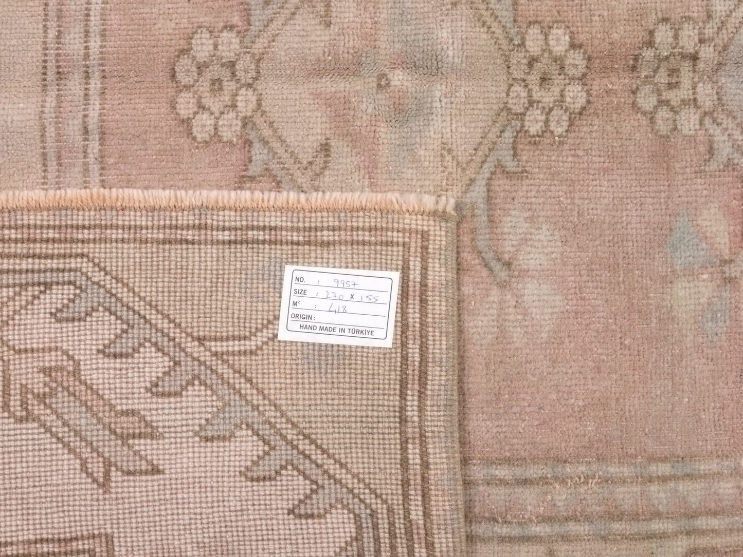 5x8 Beige Anatolia Vintage rug , Oushak Handmade Old Rug , 5x8 Turkish Floor rug , Area rug ,Unique rug, Neutral rug, 9957