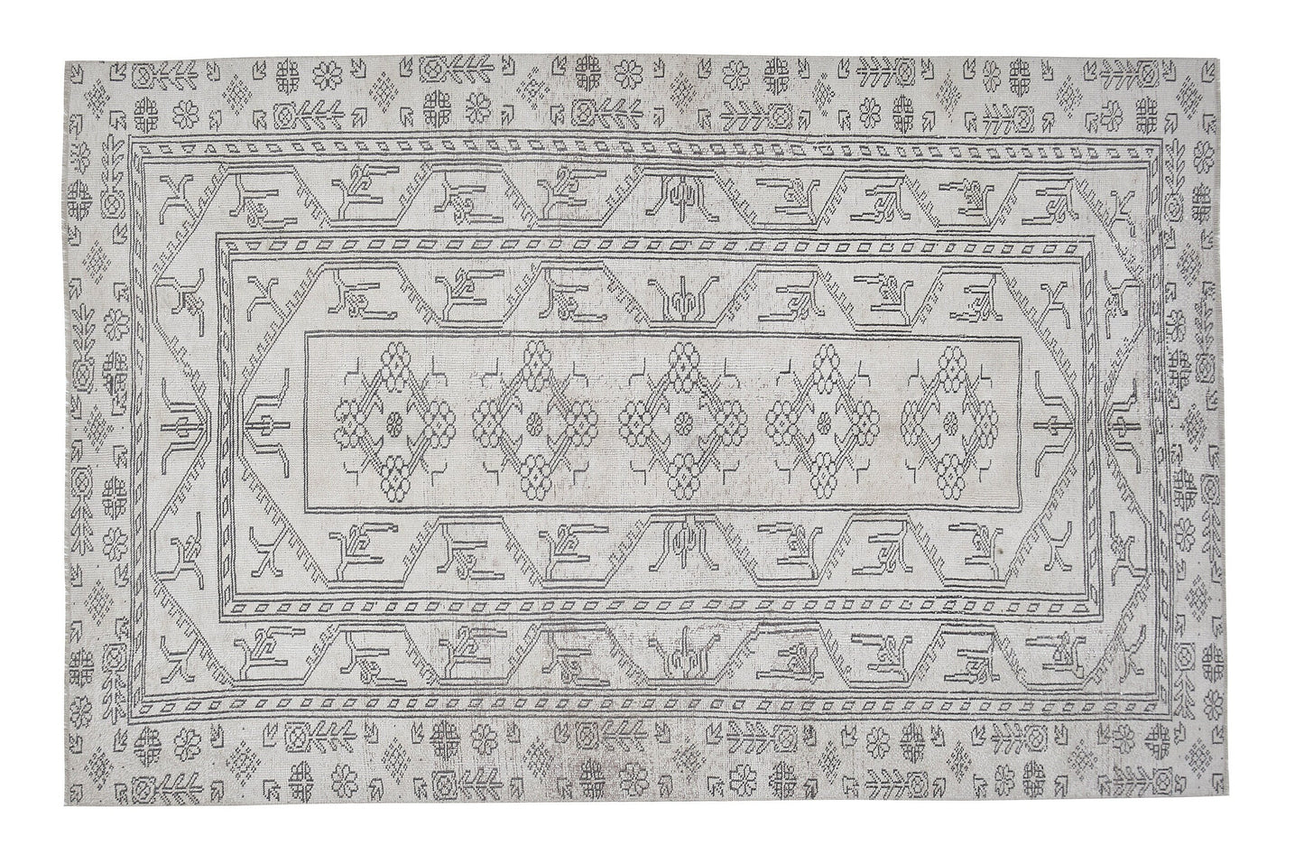 Vintage Rug, Turkish Rug, Oushak Rug, Handmade Rug, Area Rug, Neutral Rug, Living Room Rug, Turkey Rug, Vintage Carpet, Rug 5x8, 12414