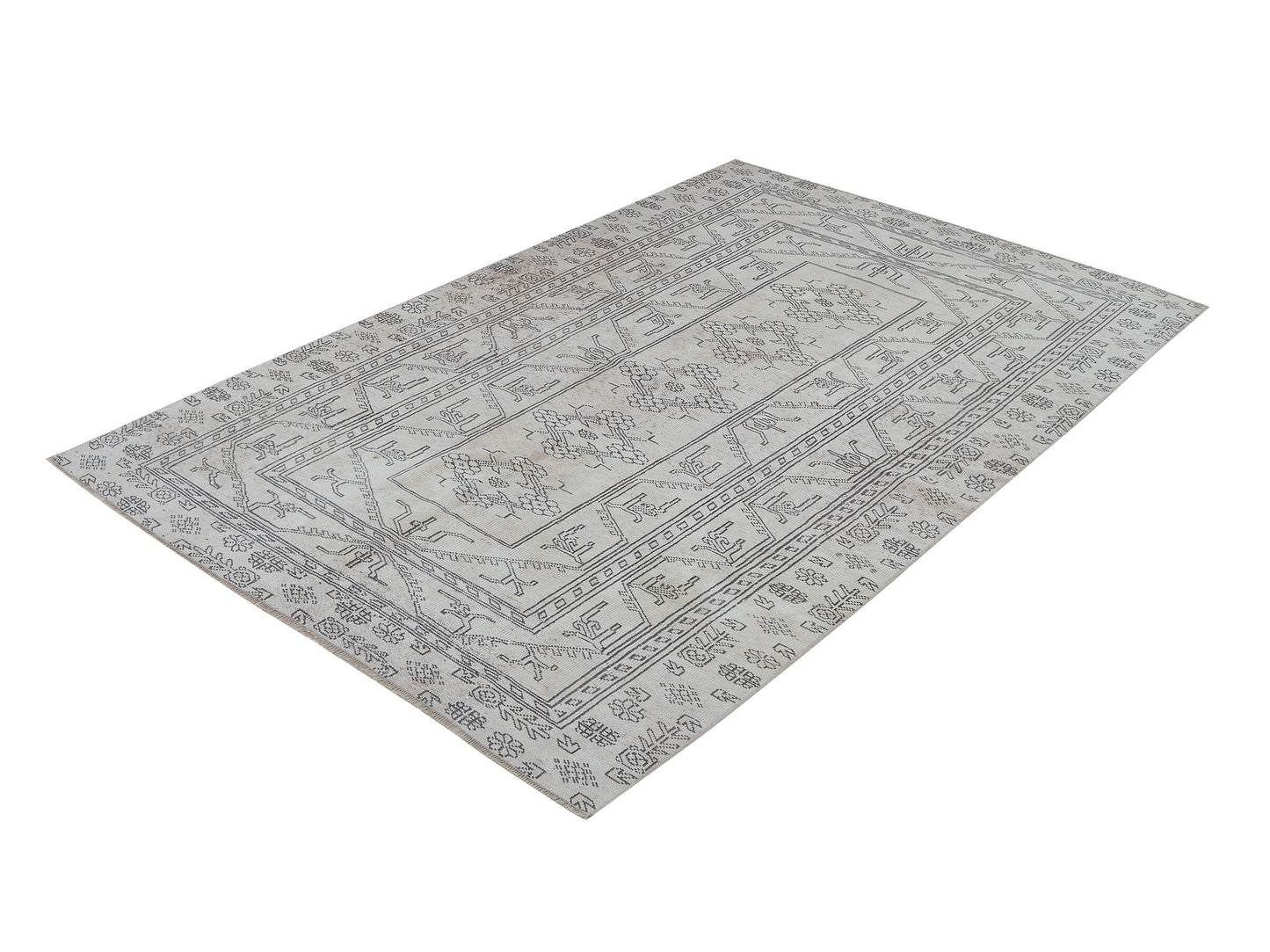 Vintage Rug, Turkish Rug, Oushak Rug, Handmade Rug, Area Rug, Neutral Rug, Living Room Rug, Turkey Rug, Vintage Carpet, Rug 5x8, 12414
