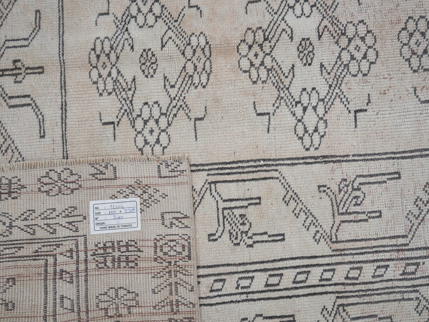 Vintage Rug, Turkish Rug, Oushak Rug, Handmade Rug, Area Rug, Neutral Rug, Living Room Rug, Turkey Rug, Vintage Carpet, Rug 5x8, 12414