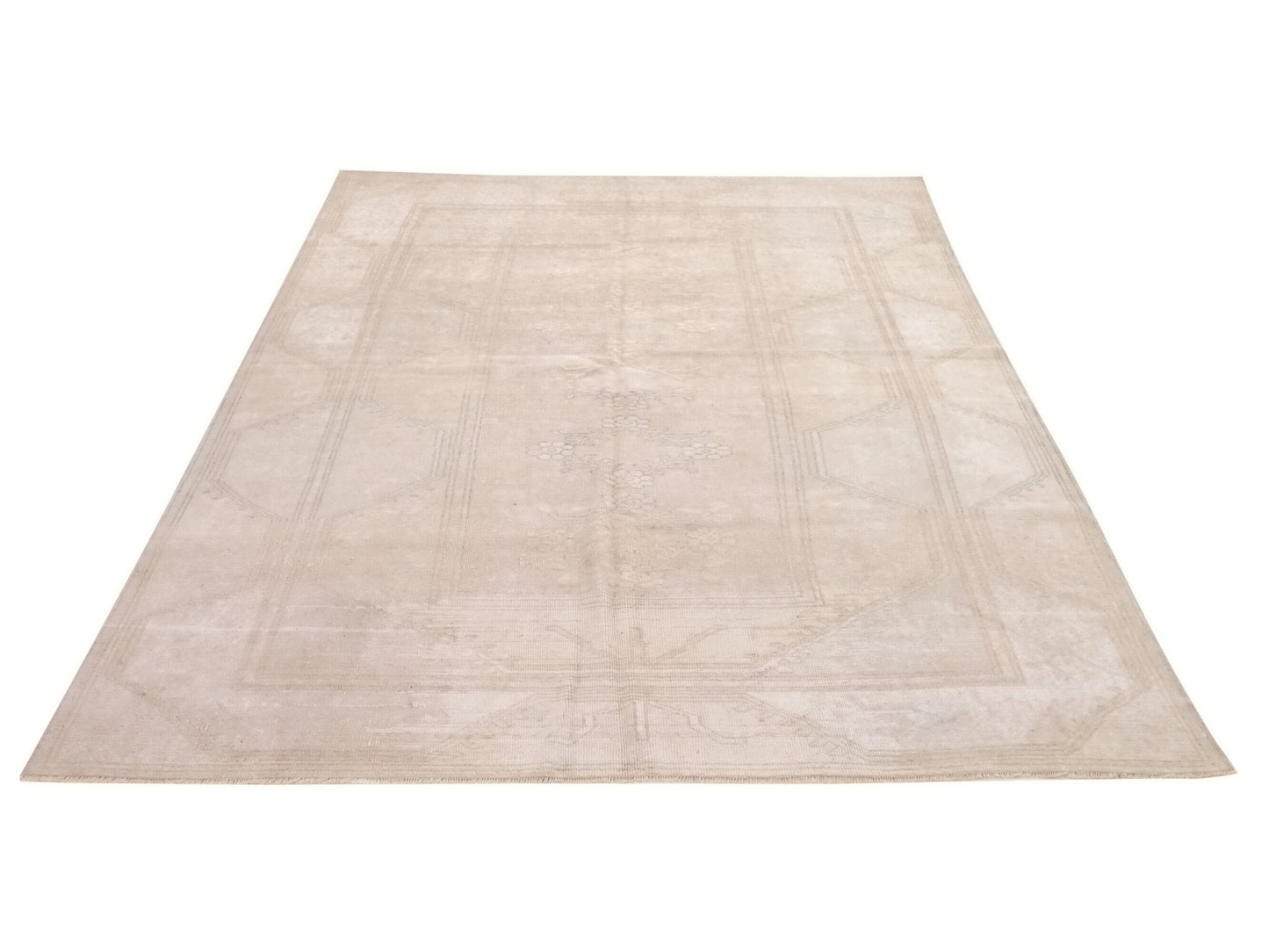 Muted Anatolia Oushak Rug, Small Vintage Carpet Rug, Handmade Wool Turkish rug 3x4, Bedroom rug, Turkish Carpet, Pastel Turkish Rug, 9044
