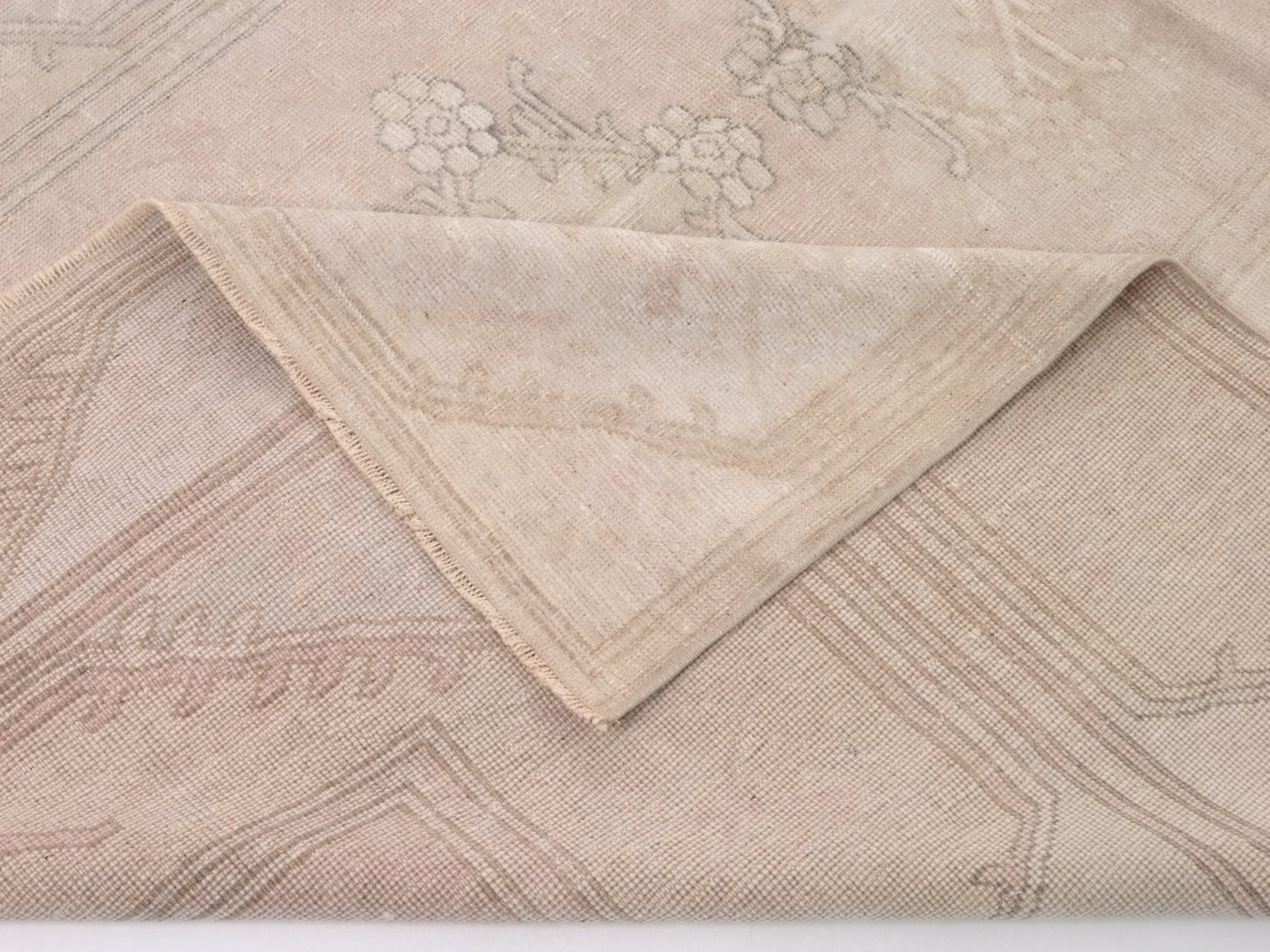 Muted Anatolia Oushak Rug, Small Vintage Carpet Rug, Handmade Wool Turkish rug 3x4, Bedroom rug, Turkish Carpet, Pastel Turkish Rug, 9044