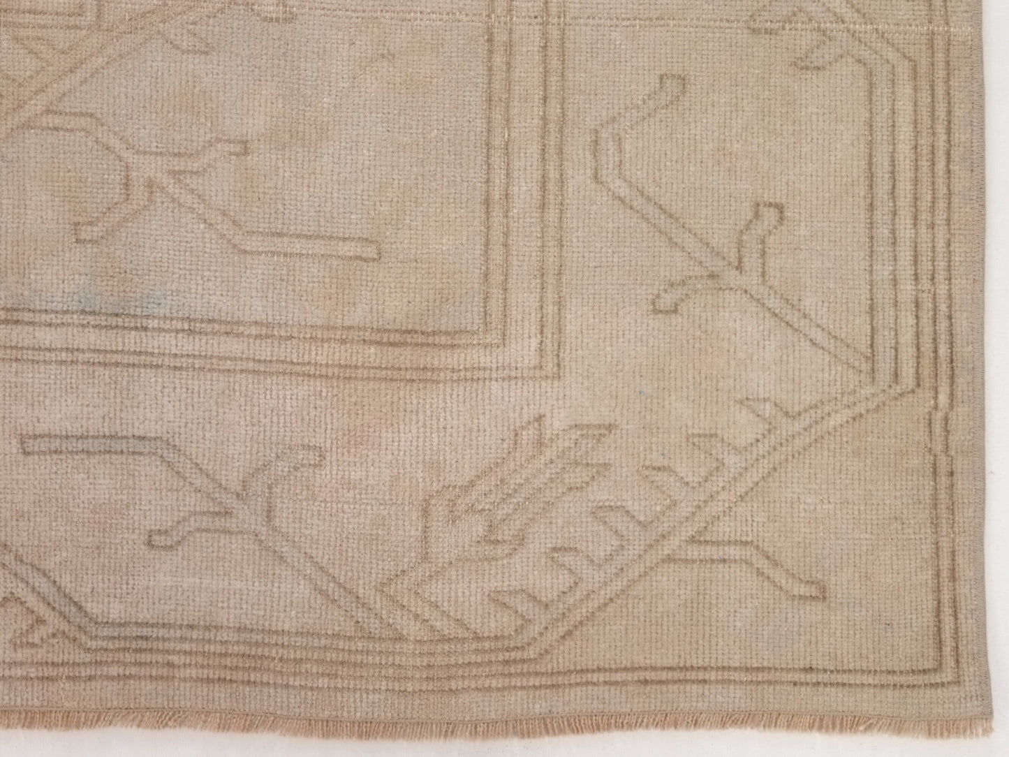 Turkish Rug Neutral, Vintage Rug, Oushak Rug, Beige Handmade Wool Rug, Area Rug 6x9, Beige Rug Turkey , Rug Living room, 9945