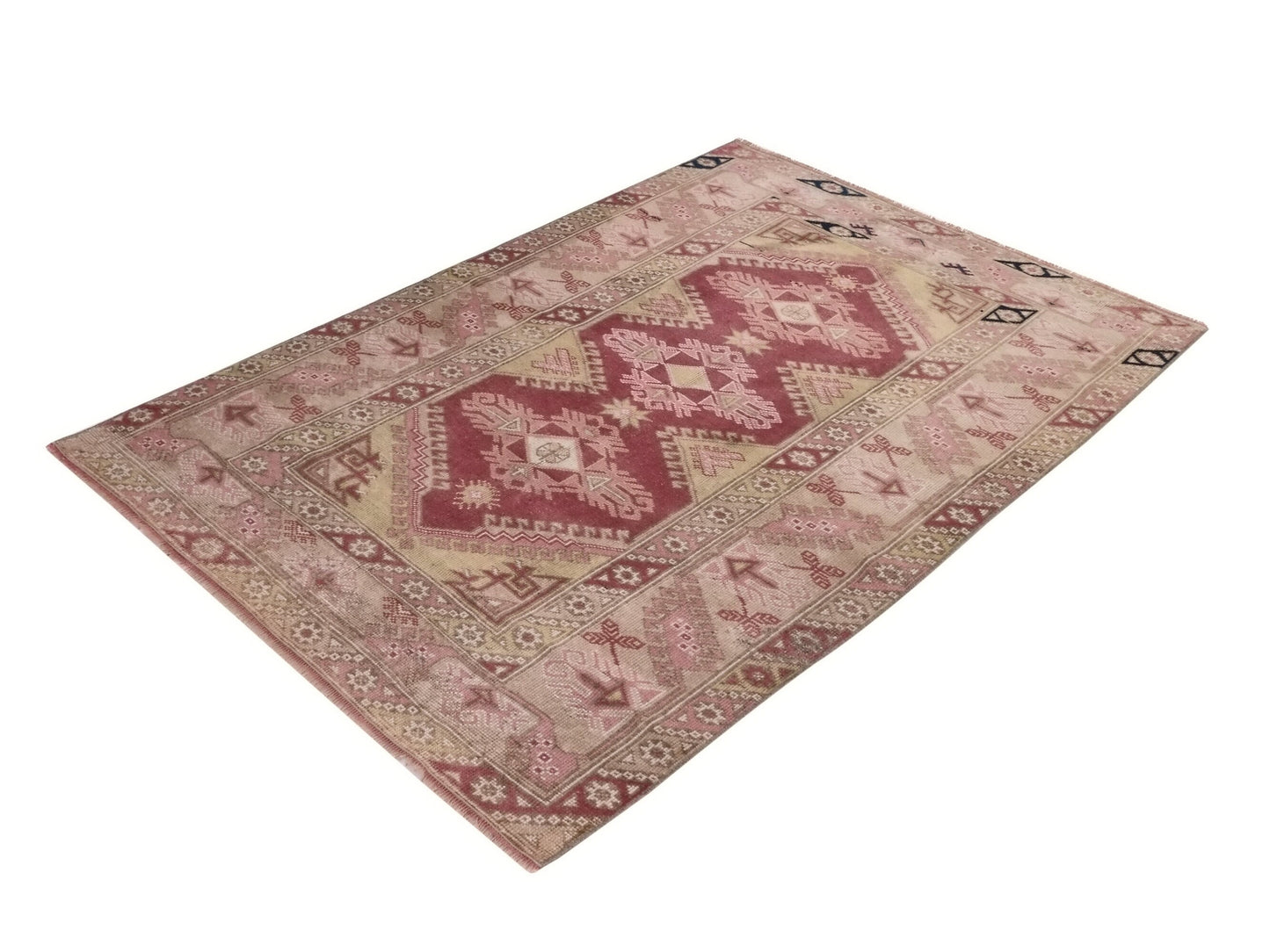 Turkish Rug, 4x6 Anatolia Rug, Vintage rug, Farmhouse rug, Handmade Rug, Carpet rug, Area Rug, Vintage rug, Antique rug, One of a kind,10073