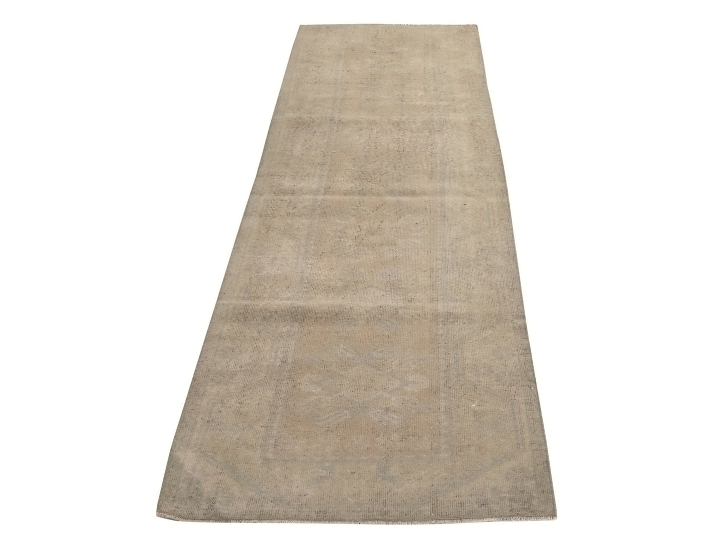 Turkish Vintage Oushak Runner Rug, 3x9 Rug Runner, Carpet Runner, Entryway rug, Hallway rug, Kitchen rug, Runner, Anatolia rug, 9566