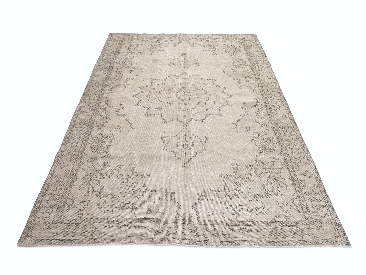 6x10 Rug Oushak, Turkish Vintage Rug, Beige Area Handmade Rug, Carpet rug, Wool Rug, Living room rug, Turkish Carpet, Anatolia rug, 9575