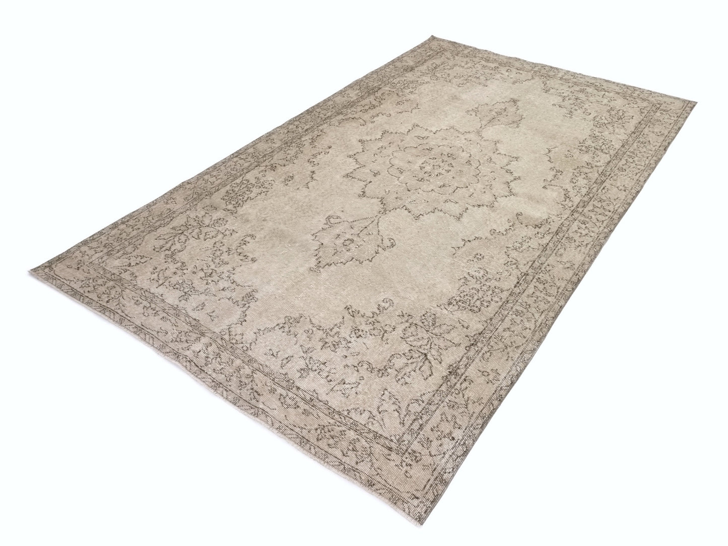 6x10 Rug Oushak, Turkish Vintage Rug, Beige Area Handmade Rug, Carpet rug, Wool Rug, Living room rug, Turkish Carpet, Anatolia rug, 9575
