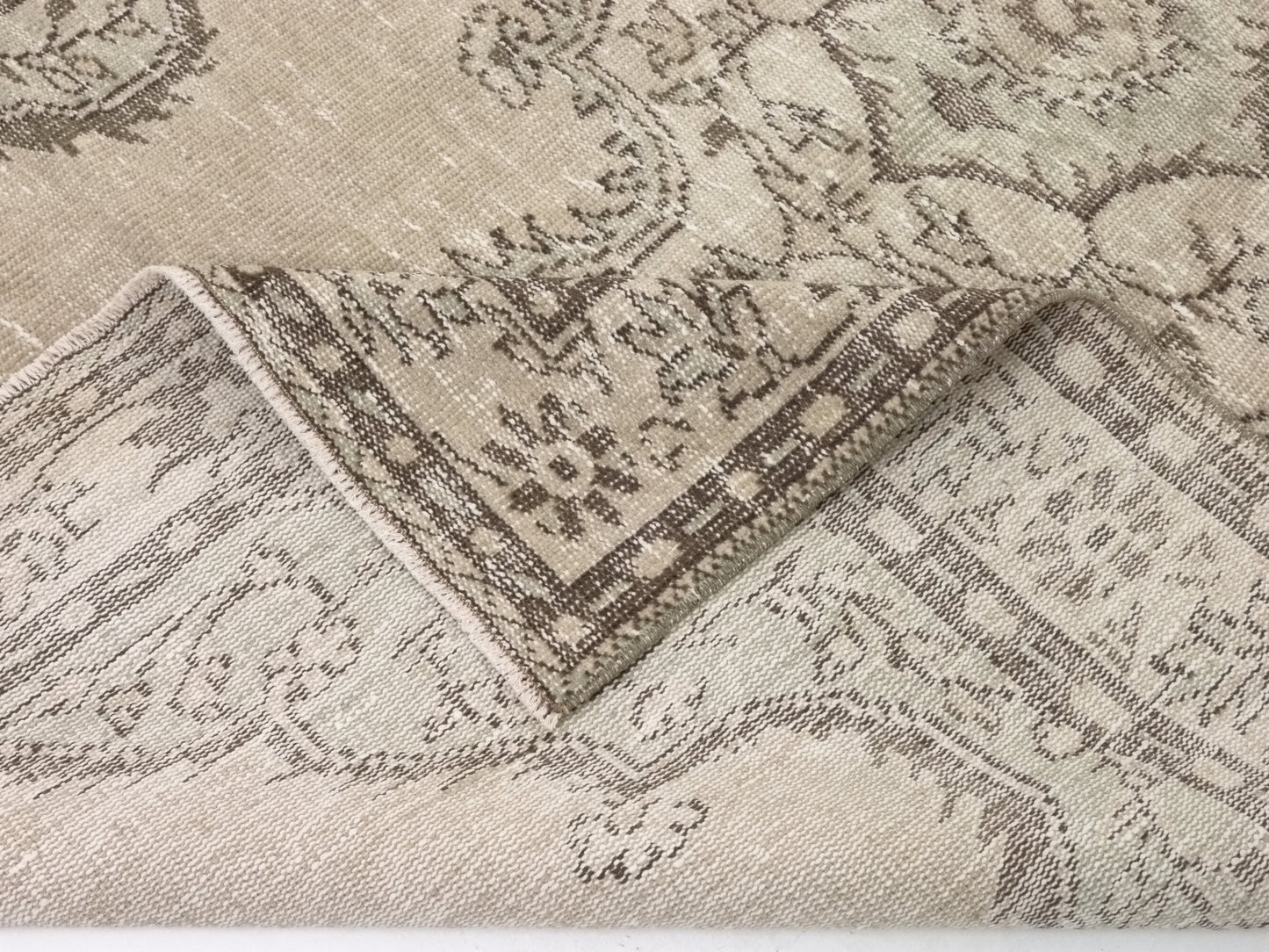 Area Rug 5x9, Turkish Vintage Rug, Oushak Carpet Rug, Neutral Handmade Rug, Living room rug, Turkey rug, Mid-Century Old Vintage Rug, 9560