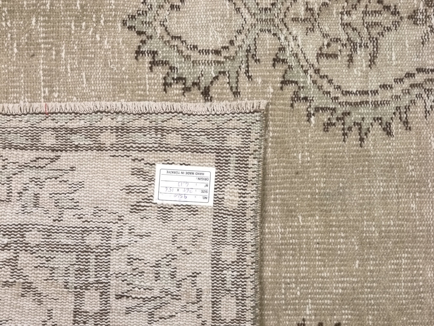 Area Rug 5x9, Turkish Vintage Rug, Oushak Carpet Rug, Neutral Handmade Rug, Living room rug, Turkey rug, Mid-Century Old Vintage Rug, 9560