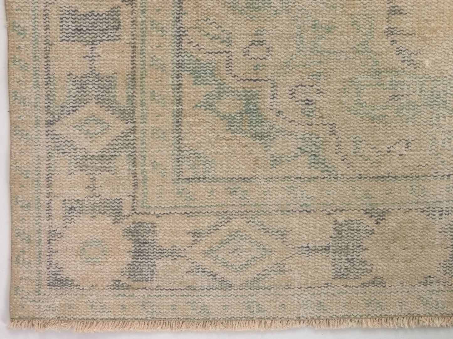Muted Oushak Rug, Vintage Turkish Oushak Rug, 6x9 Turkish Rug, Beige Rug, Antique rug, Old Rug, Handmade rug,Area rug 7x10,Neutral rug,9483