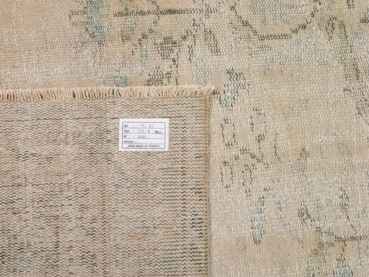Turkish Neutral Rug, Vintage Rug, Area Rug, Beige Rug 6x9, Faded Rug, Muted Handmade Oushak Rug, Bedroom rug, Entryway rug, 9479