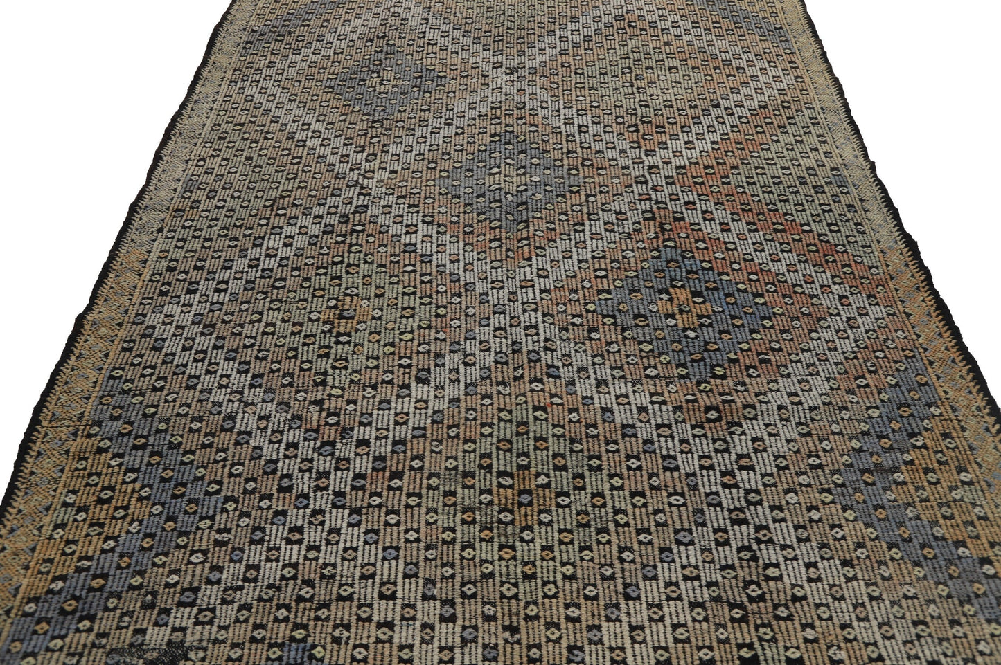 Faded Turkish Kilim rug, Vintage rug kilim, Kilim rug one of a kind , 6x9 Kilim rug, Pastel kilim rug, Anatolia rug, 8131