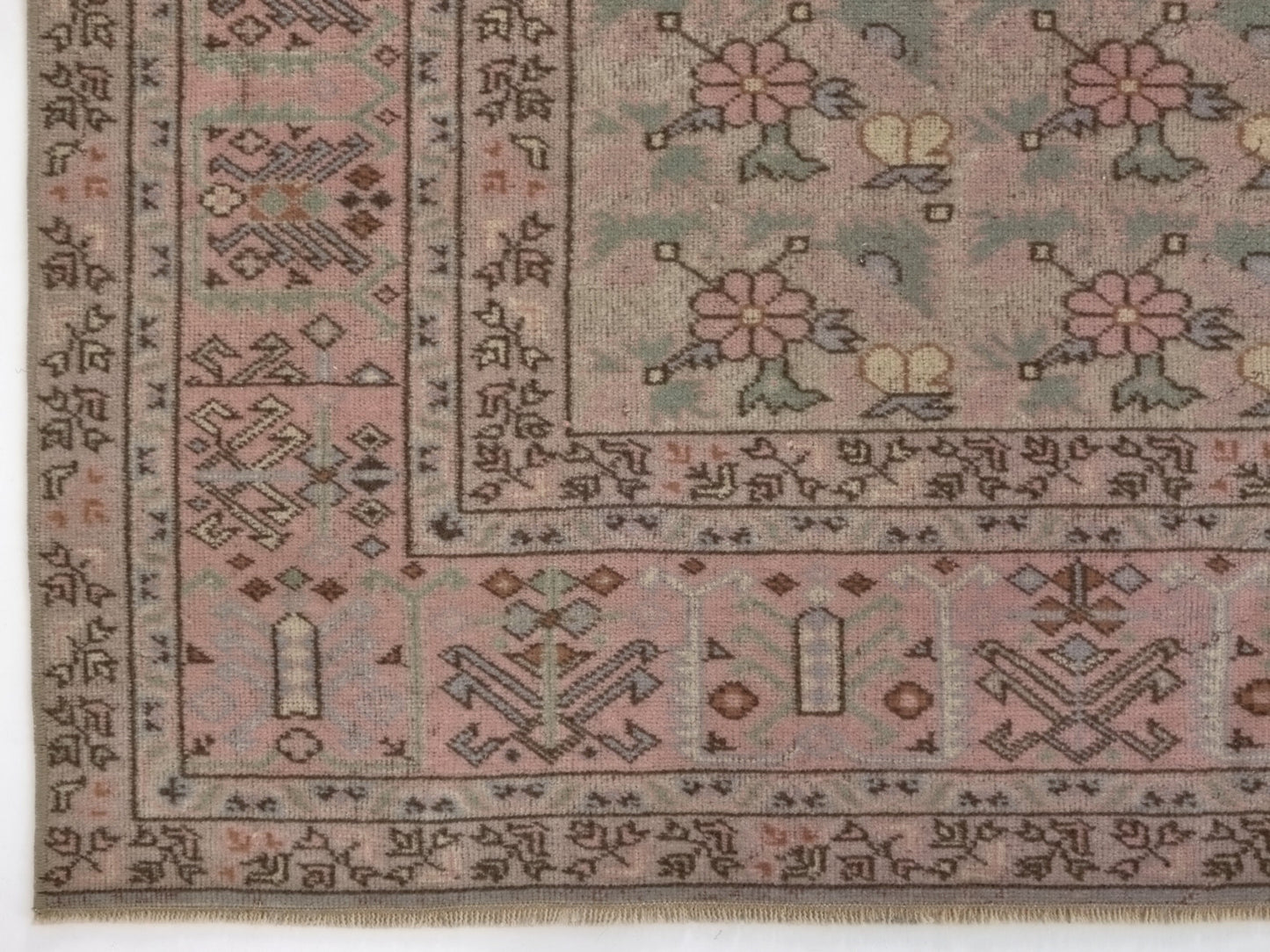 Soft Blue Oushak Rug, Turkish Oushak Rug, Vintage Rug, Area rug 7x10, Handmade rug, Anatolia rug, Wool Rug, Living room rug, Carpet rug,9011