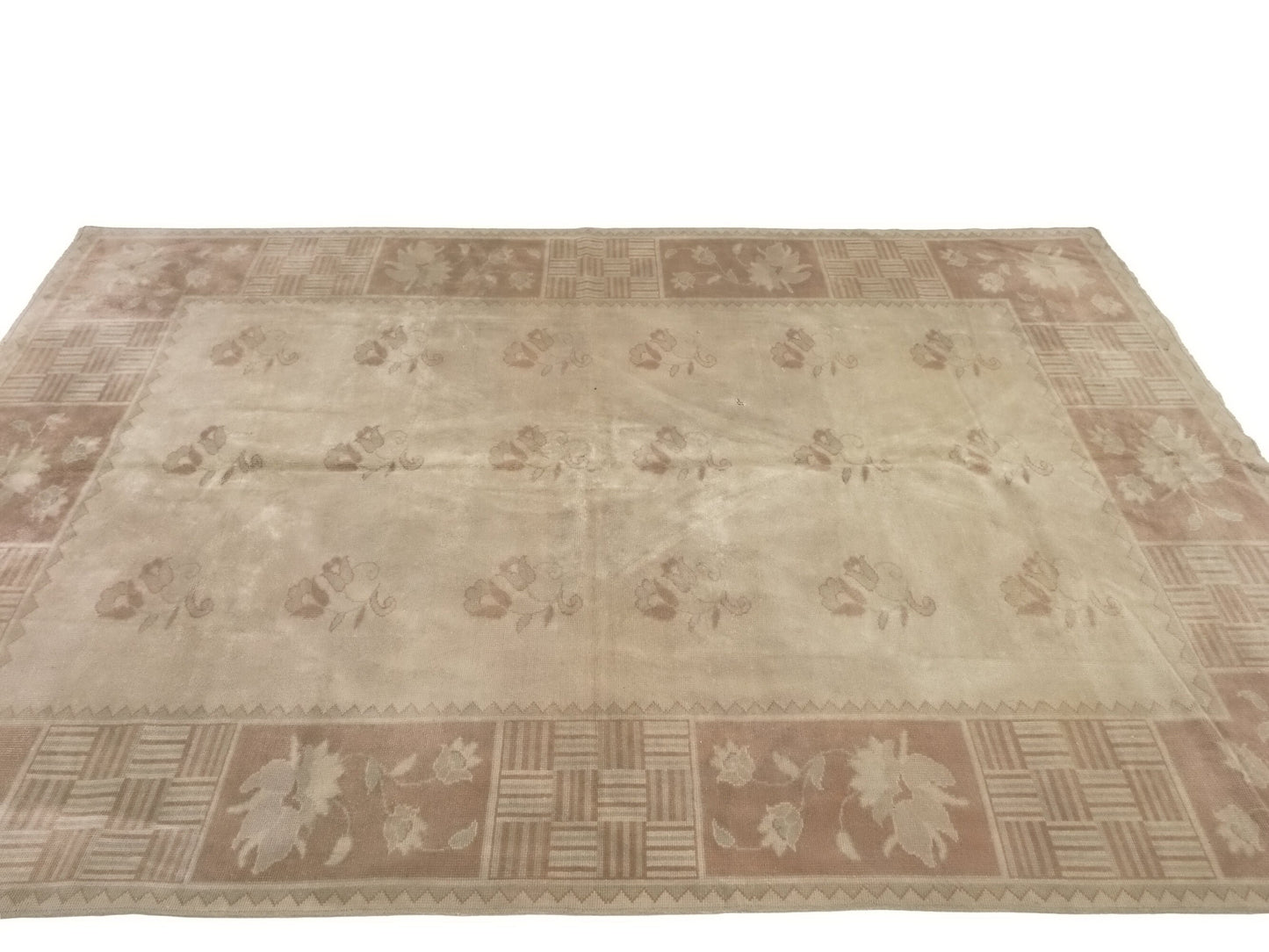 Muted Oushak Rug, Vintage Turkish Oushak Rug, 7x10 Turkish Rug, Beige Rug, Antique rug, Old Rug, Handmade rug,Area rug 7x10,Neutral rug,8965