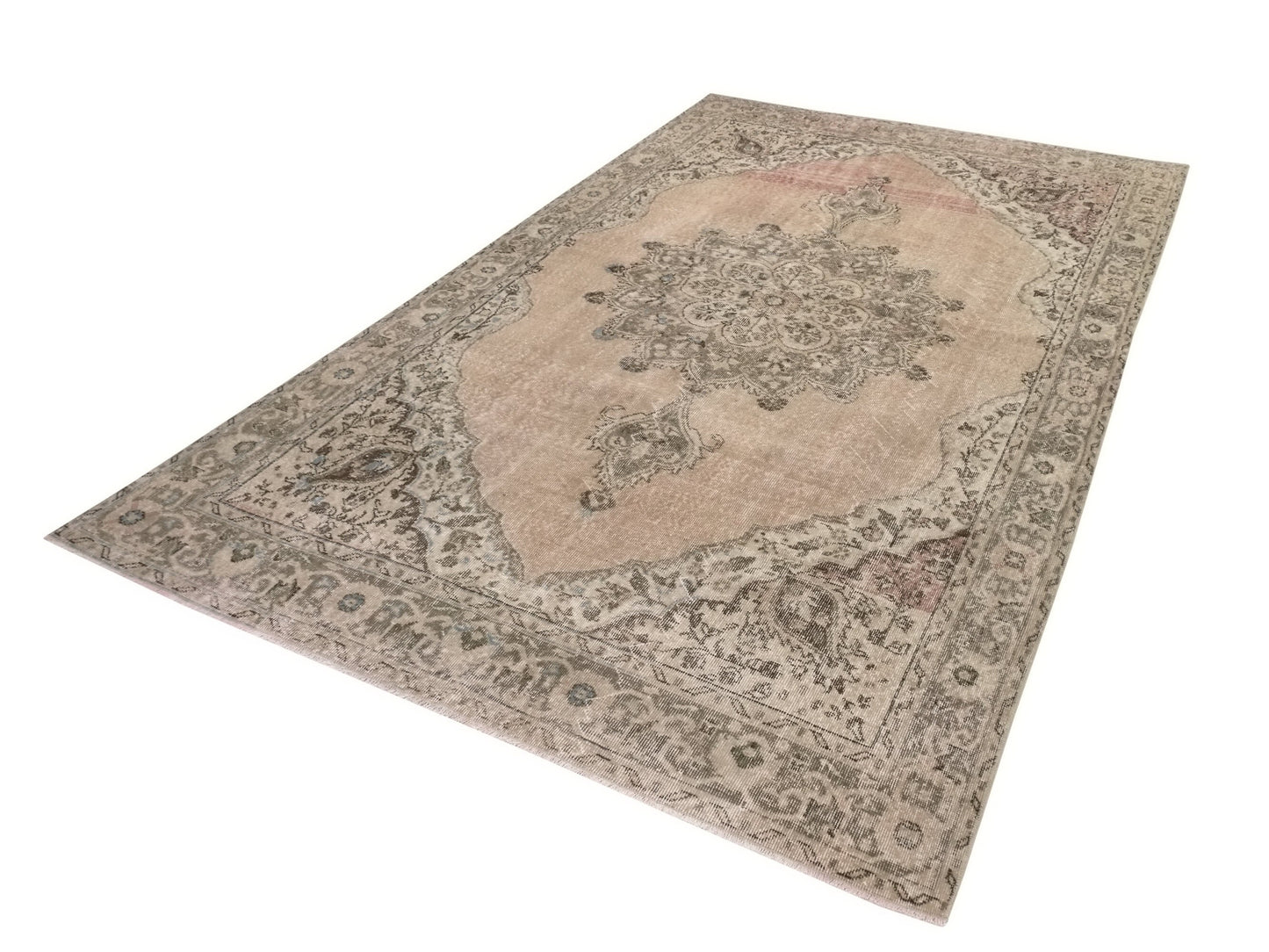 Faded Rug, Area Rug, Turkish Rug, Oushak Rug, Vintage Rug, Handmade rug, 7x11 Rug, Muted rug, Pastel Rug, Living room rug, Anatolia rug,8963