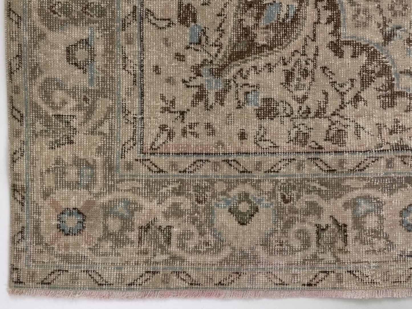 Faded Rug, Area Rug, Turkish Rug, Oushak Rug, Vintage Rug, Handmade rug, 7x11 Rug, Muted rug, Pastel Rug, Living room rug, Anatolia rug,8963
