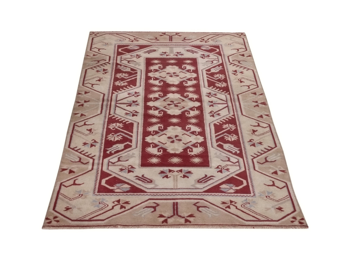 Turkish Rug, Area Rug, Vintage Rug, Bohemian rug, Geometric rug, 3x5 Rug, Handmade rug, Anatolia rug, Bedroom rug, One of a kind rug, 8922