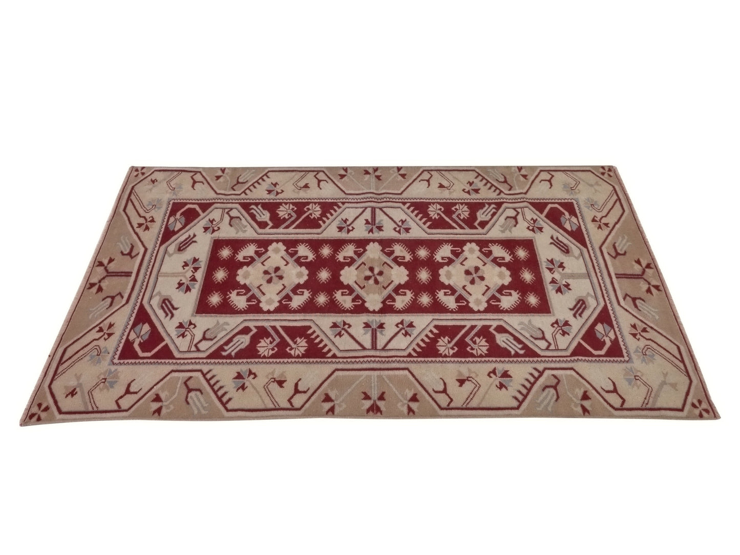 Turkish Rug, Area Rug, Vintage Rug, Bohemian rug, Geometric rug, 3x5 Rug, Handmade rug, Anatolia rug, Bedroom rug, One of a kind rug, 8922