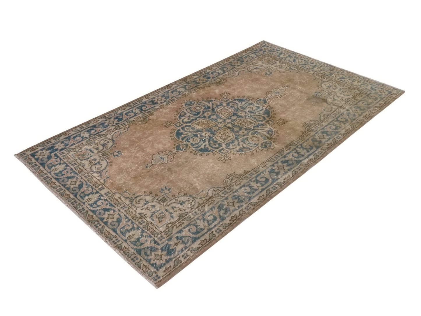 Oushak Rug, Anatolia Rug, Faded rug, Muted rug, Turkish rug, Carpet rug, Area rug 4x7, Handmade rug, Turkey rug,Bohemian rug,Pastel rug,8808