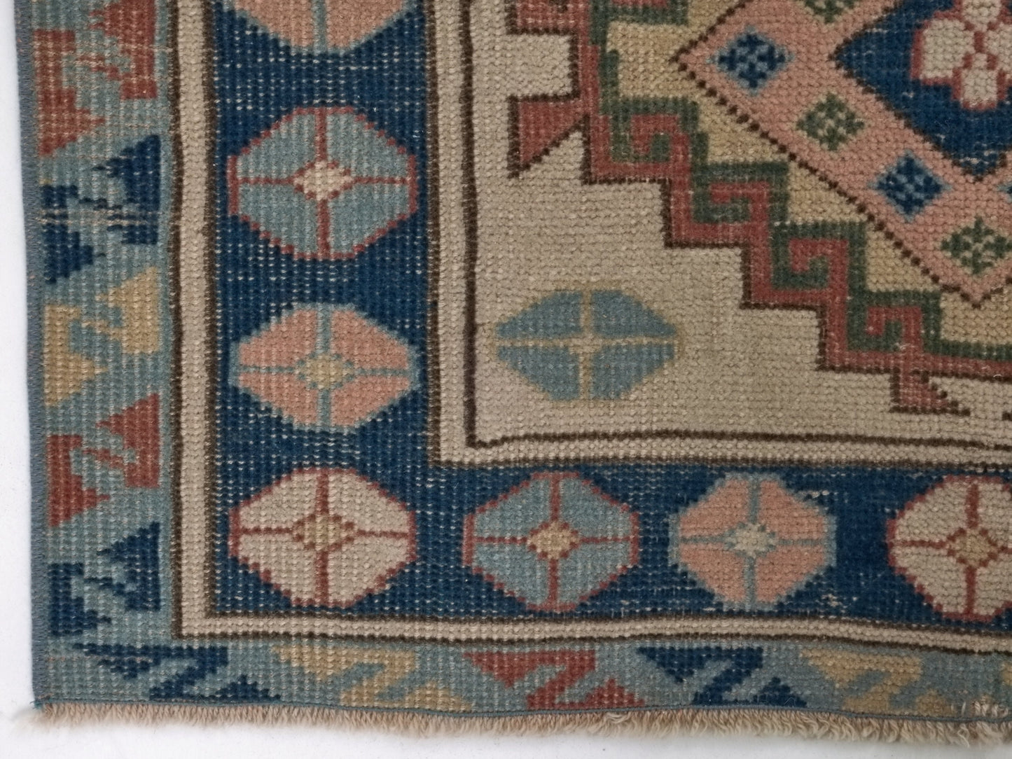 Scandinavian Oushak Rug, Turkish Rug, Vintage Rug, Bedroom Handmade Rug, Carpet rug, Unique Rug, Geometric Oushak Rug, Small Rug 3x5, 8776