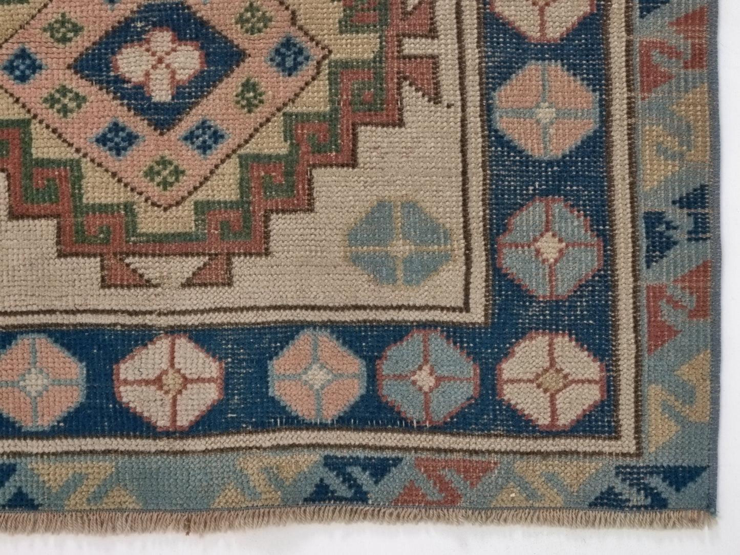 Scandinavian Oushak Rug, Turkish Rug, Vintage Rug, Bedroom Handmade Rug, Carpet rug, Unique Rug, Geometric Oushak Rug, Small Rug 3x5, 8776