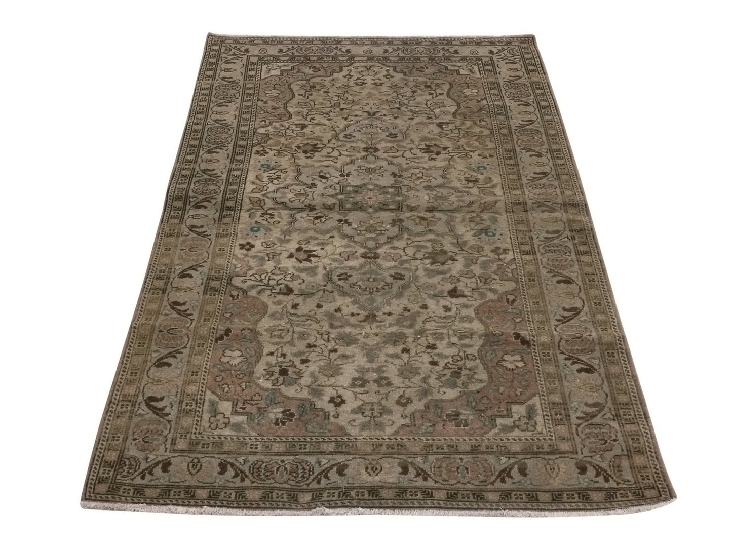 Turkish rug Antique, Oushak Rug, Vintage Old Rug, Area rug, Small Carpet rug, 3x6 Small rug, Handmade rug, Entryway rug, Anatolia rug,8769