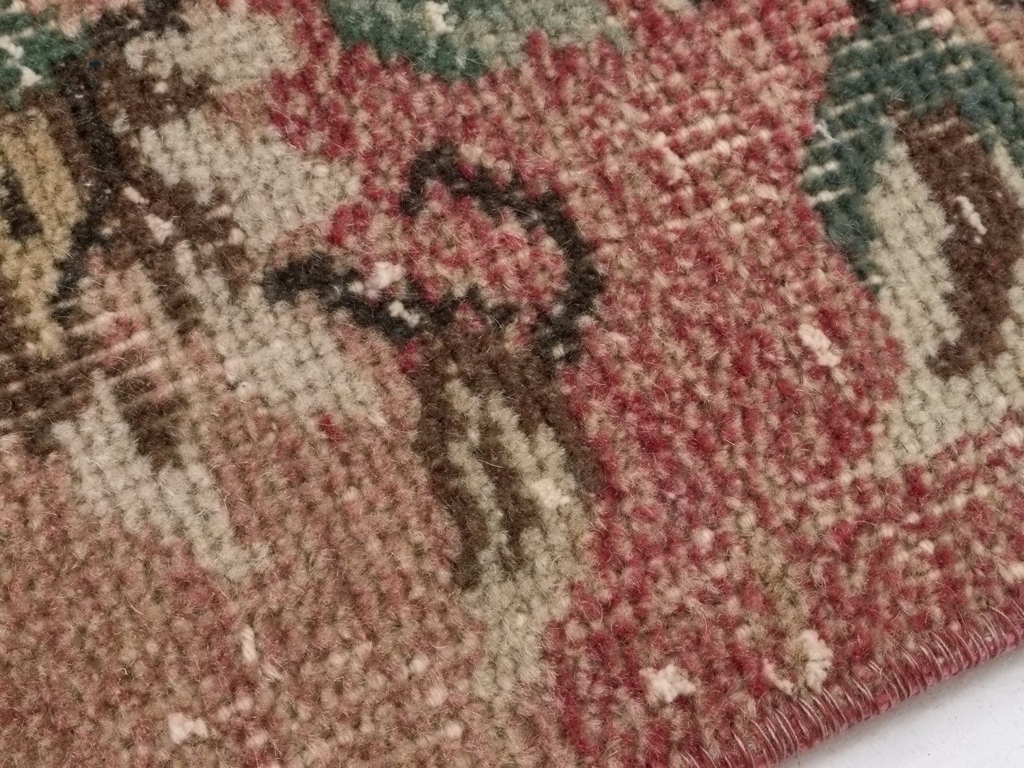 3x5 Pink Small Turkish Carpet Rug, Handmade Vintage Turkish Rug, Pink Oushak Rug, Floral rug, Kid room rug, Carpet rug, Nursery rug, 8774