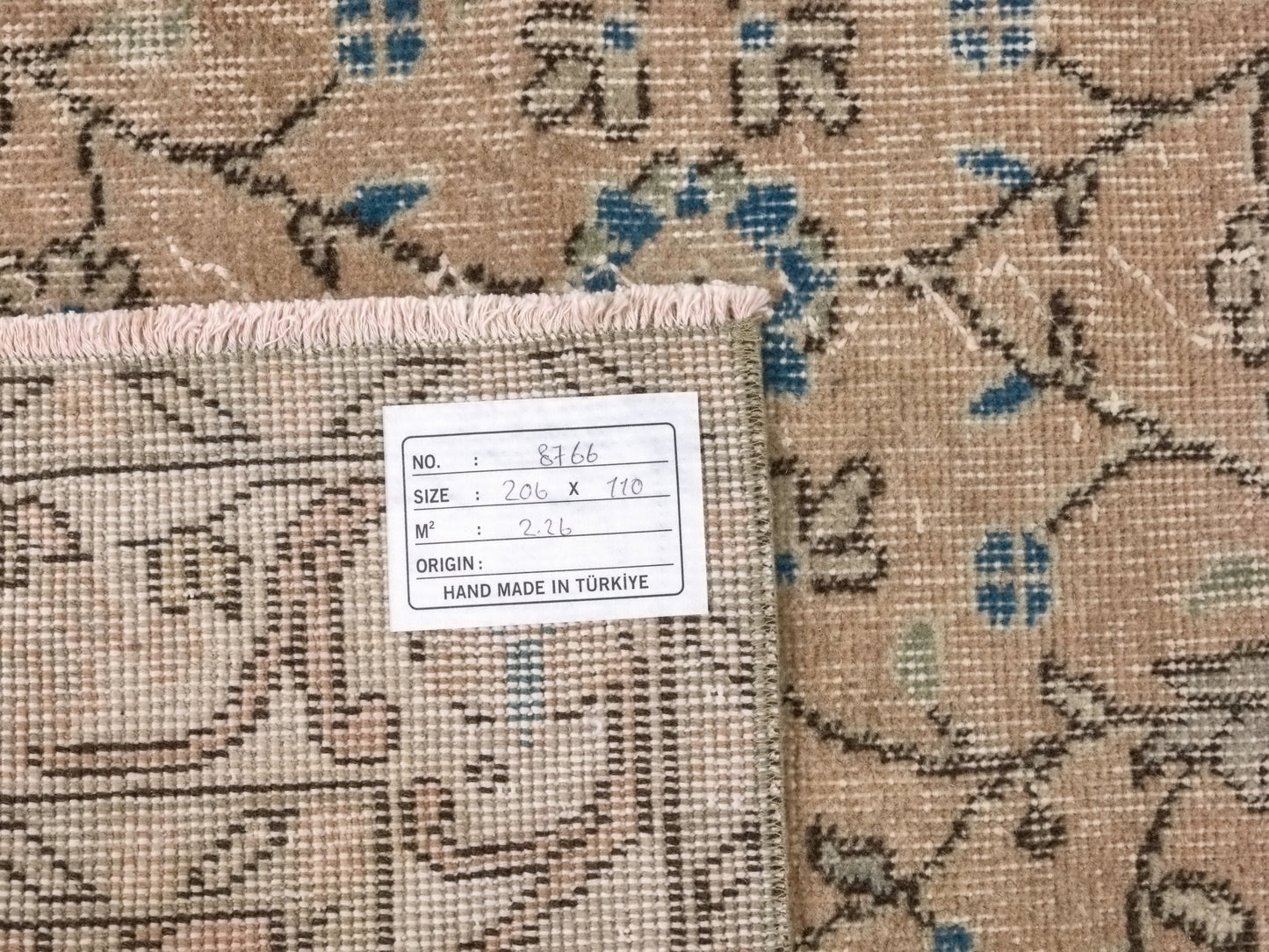 Wool Turkish Rug, Small Area Rug, Vintage Oushak Rug, 4x7 Rug, Handmade Rug, Vintage Small Rug, Bedroom rug, Office rug, Floral rug, 8766