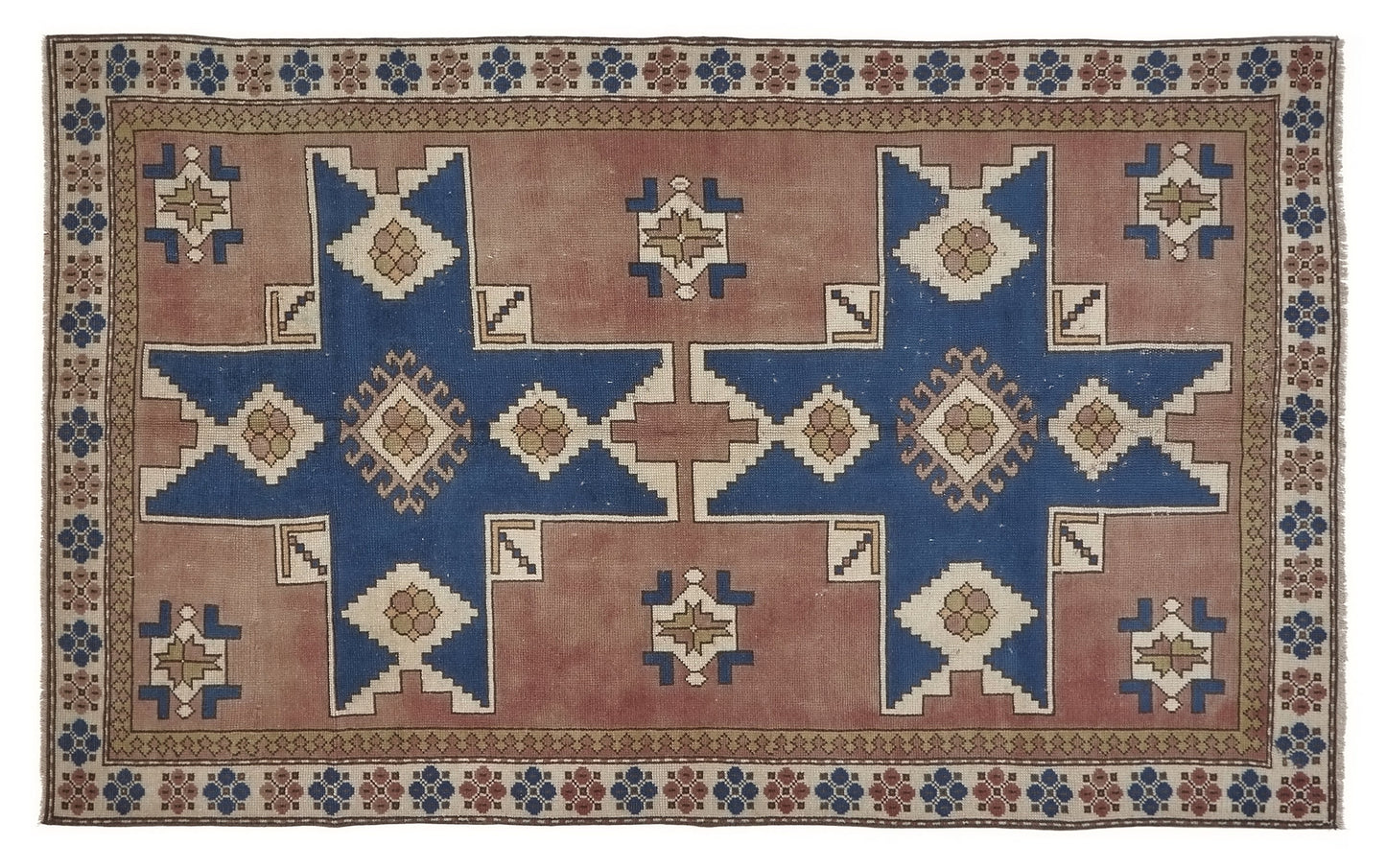 5x8 Turkish Oushak Vintage Rug, Handmade Area Carpet rug, Bedroom rug, Bohemian rug, Floor rug, Living room rug, Anatolia rug, 8762