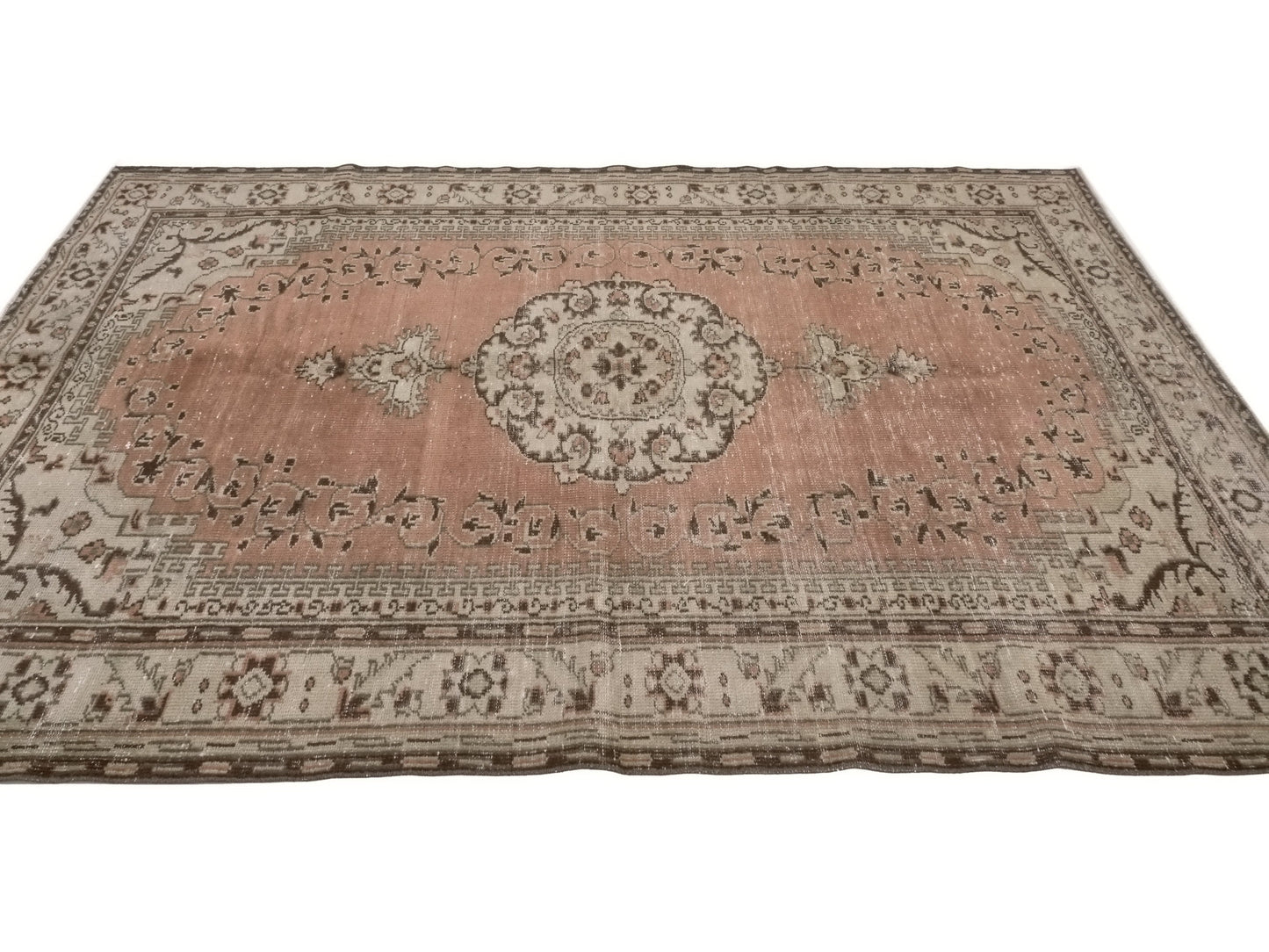 Turkish Rug, Oushak Rug, Vintage Carpet, Floral rug, Oriental rug, Ottoman rug, Vintage rug 7x10, Turkish Carpet, Handmade rug, Boho, 10231
