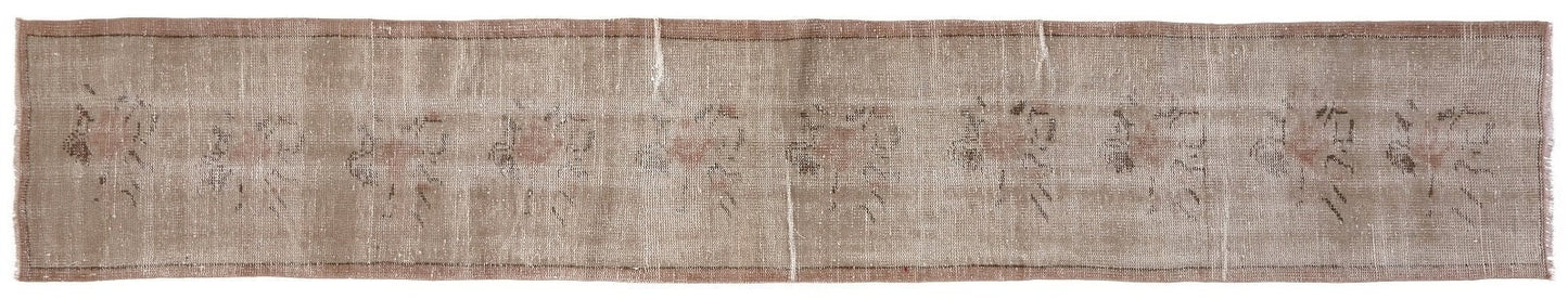 Turkish Runner, Vintage Runner, Oushak Runner, Rug Runner 2x11, Carpet runner, Hallway Rug, Kitchen runner, Narrow Runner, Turkey rug, 8734