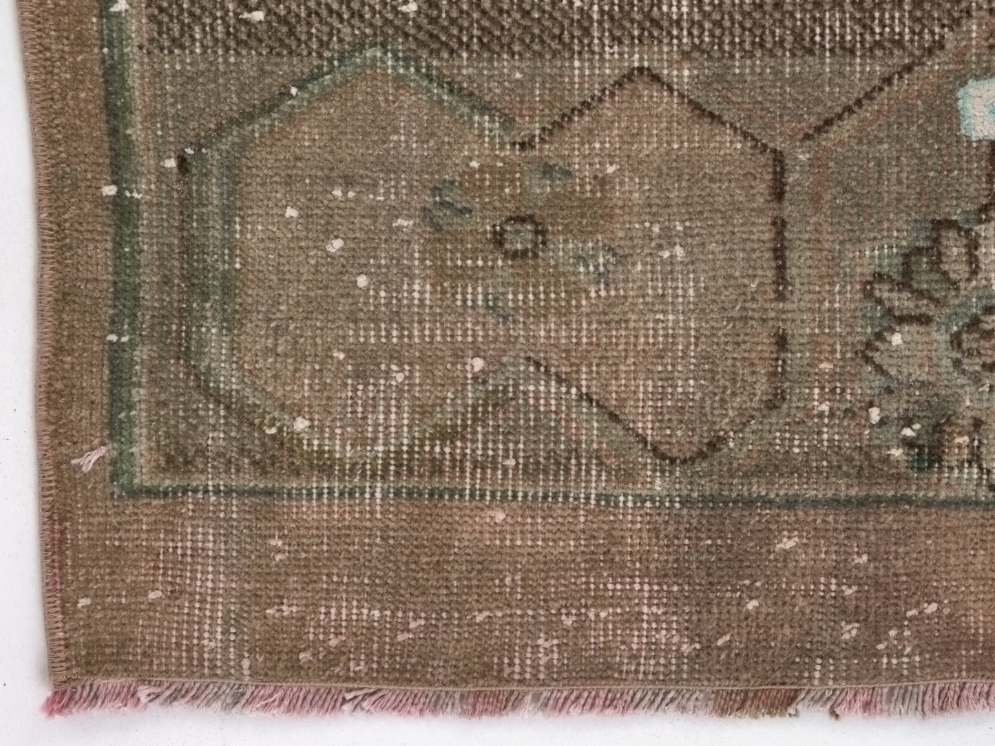 Small Oushak Rug, Vintage Rug, Turkish Rug, 3x3 Rug, Door mat rug, Bath mat rug, Handmade Small Carpet rug, Entrway rug, 8735