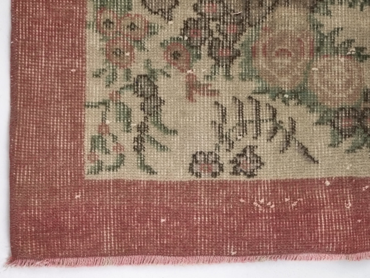 Boho Oushak Rug , Anatolian Handmade Rug , Turkish Old Rug , 4x7 Rug , Antique Area rug,Faded Carpet Rug , Traditional Rug ,Vintage Rug,8700