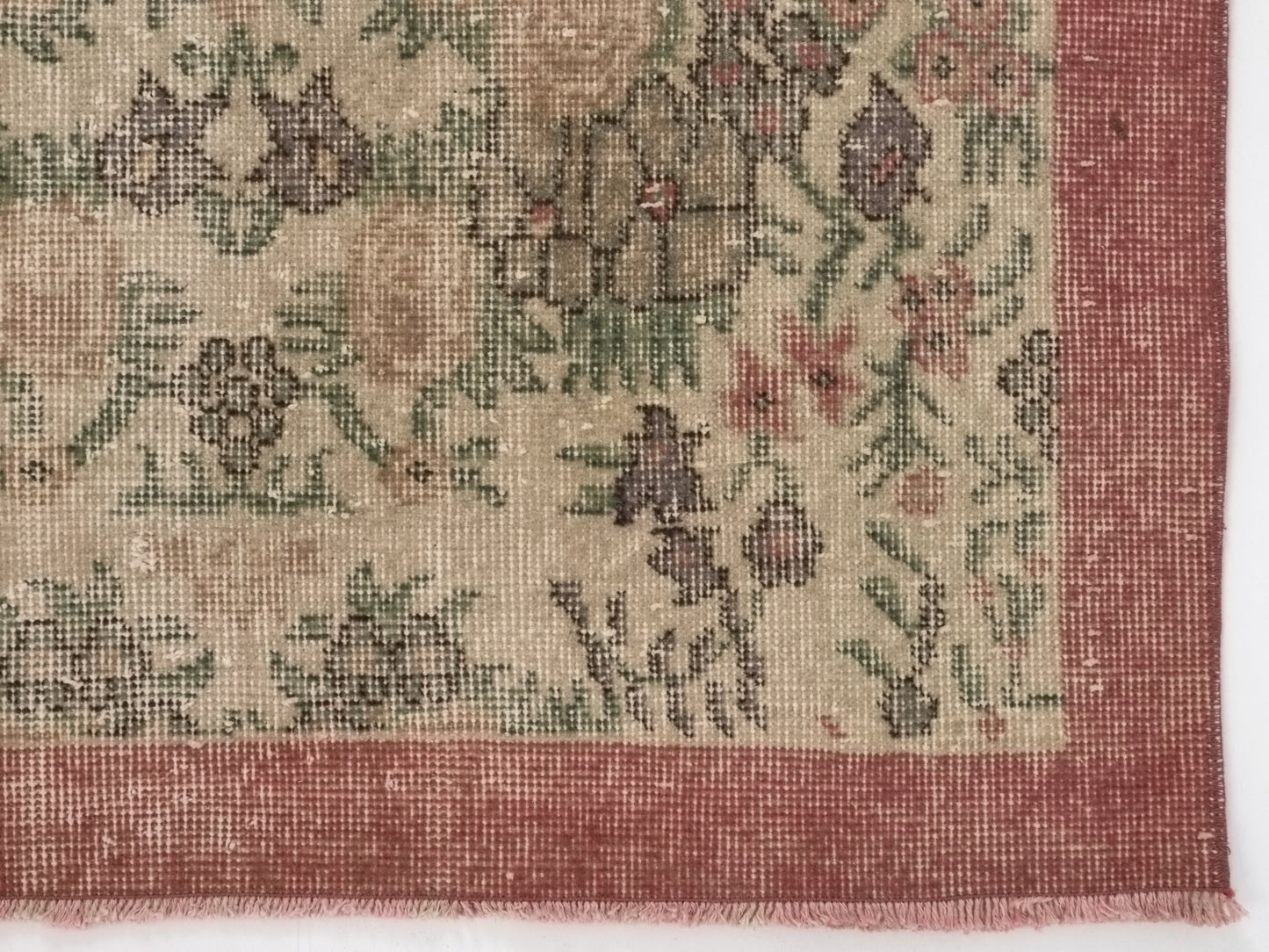 Boho Oushak Rug , Anatolian Handmade Rug , Turkish Old Rug , 4x7 Rug , Antique Area rug,Faded Carpet Rug , Traditional Rug ,Vintage Rug,8700