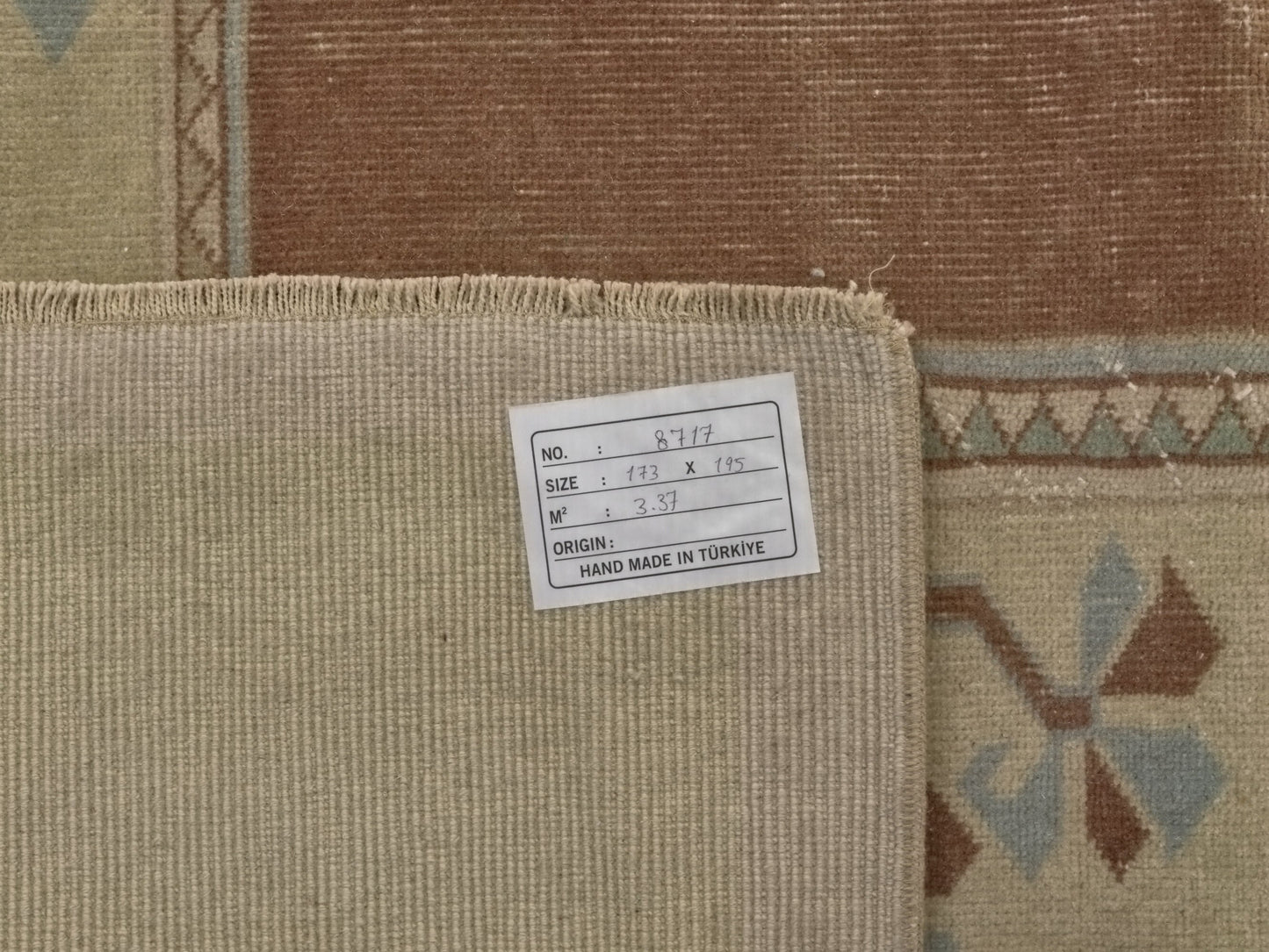 Square Handmade Turkish Rug Beige Vintage Area Rug 6x6 Unique Rare Find Oushak Carpet Rug Rug for Bedroom Made in Turkey 8717