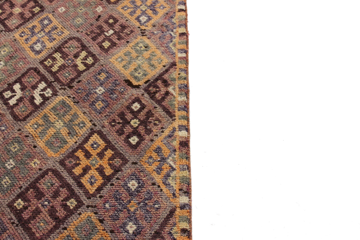 Faded Runner Rug, 3x15 Rug Runner ,Geometric Rug, Coastal Decor, Turkish Rug Runner ,Hallway Narrow Rug ,Turkish Runner,6211