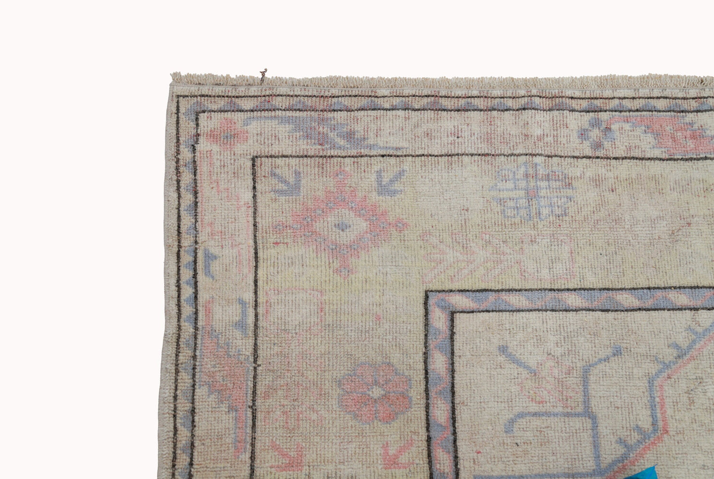Rug 7x10, Floral Vintage Rug, Beige Oushak Rug, 1970's Turkish Rug, Unique Rug, Anatolia rug, Carpet rug, Bedroom rug, Bohemian rug, 7124