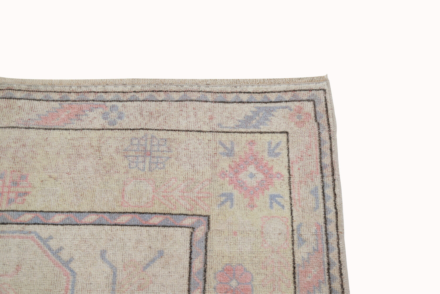 Rug 7x10, Floral Vintage Rug, Beige Oushak Rug, 1970's Turkish Rug, Unique Rug, Anatolia rug, Carpet rug, Bedroom rug, Bohemian rug, 7124