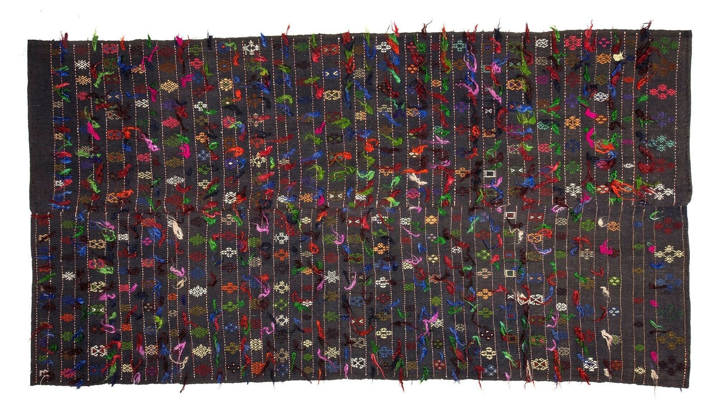 Rare find kilim rug, Turkish Kilim Rug, Vintage Kilim rug, Shaggy Tulu rug, Area rug, Handmade Rug, Etsy Rug, Made in Anatolia,339