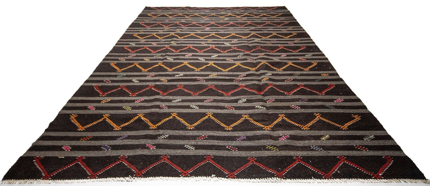 Kilim rug 8x11, Handmade rug, Ethnic rug, Turkish kilim rug, Area rug 8x11 ,Large kilim rug 8x11, Oversize rug, Vintage kilim, 343