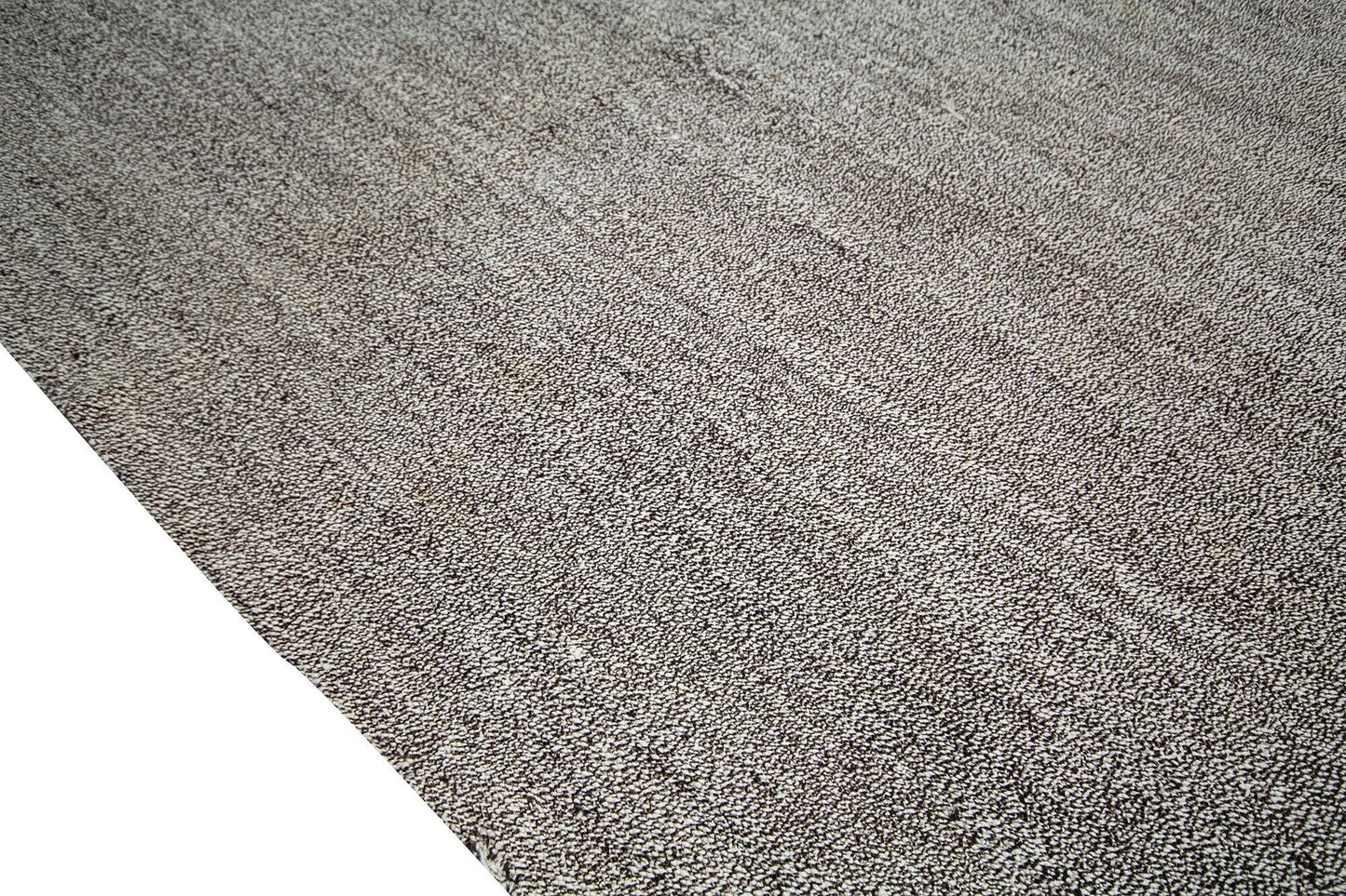Plain Gray Square Kilim Rug, Gray Goat Hair Kilim Rug, Vintage Turkish Kilim Rug, 4739