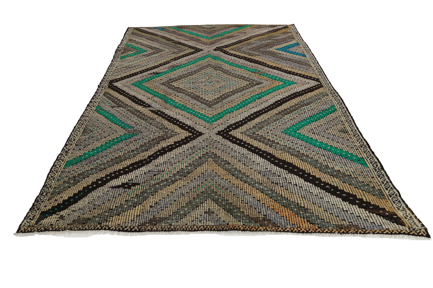 7x10 Kilim Rug, Vintage Kilim Rug, Area Handmade Kilim Rug, Turkish Flat Weave Rug, Turkish Kilim,Southwestern One Of a Kind Kilim Rug, 8045