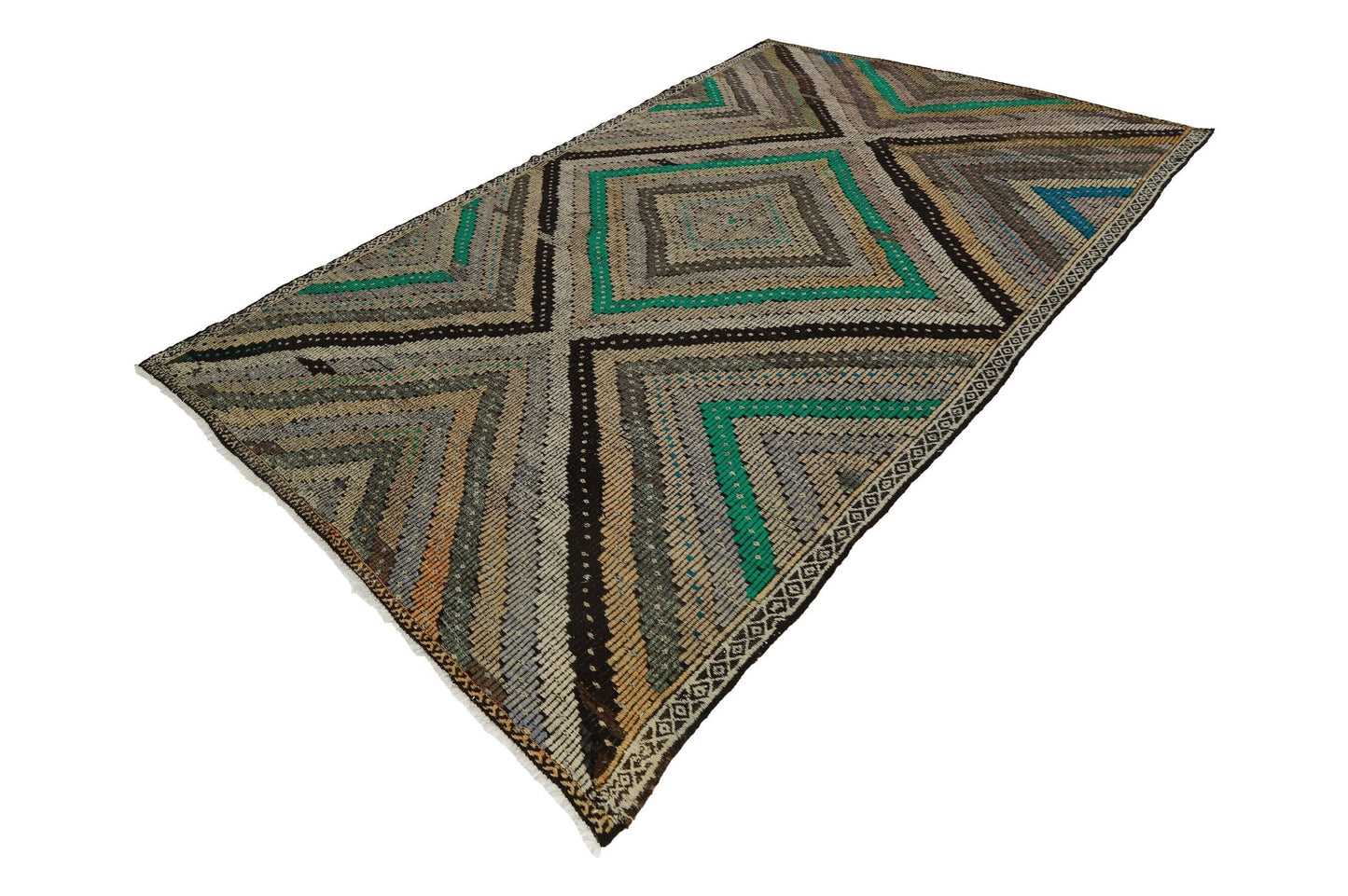 7x10 Kilim Rug, Vintage Kilim Rug, Area Handmade Kilim Rug, Turkish Flat Weave Rug, Turkish Kilim,Southwestern One Of a Kind Kilim Rug, 8045