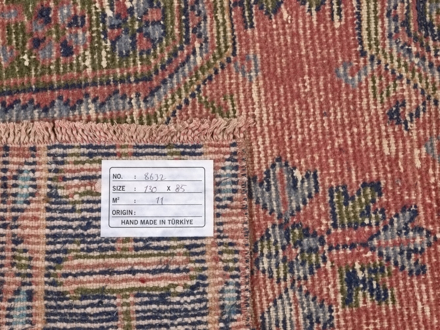 Pink Small Bath mat Vintage Turkish Oushak Carpet rug, Vintage Door mat rug, Unique Small Mini Oushak Rug, 3x4 Rug, 8632
