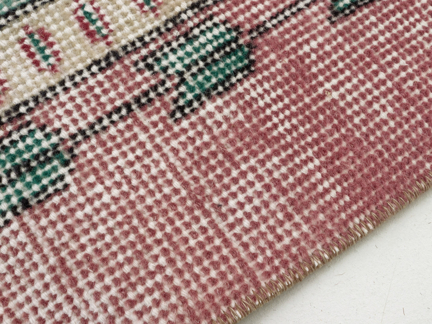 Retro Vintage Turkish Carpet Rug, 7x11 Rug, Oushak Area rug, Bohemian Rug, Handmade Rug, Rug for living room, Office rug, Bedroom rug, 10424