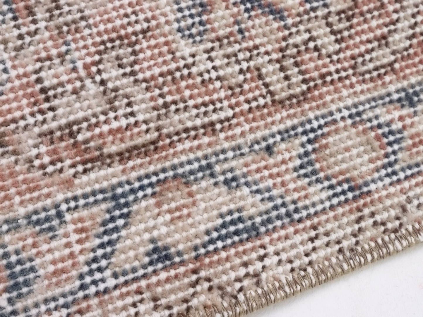 Stunning Blue Vintage Rug , Anatolian Handwoven Neutral Rug, Antique Oushak Rug , Traditional Turkish Rug , Small Rug , Navy Blue, Rug, 8719