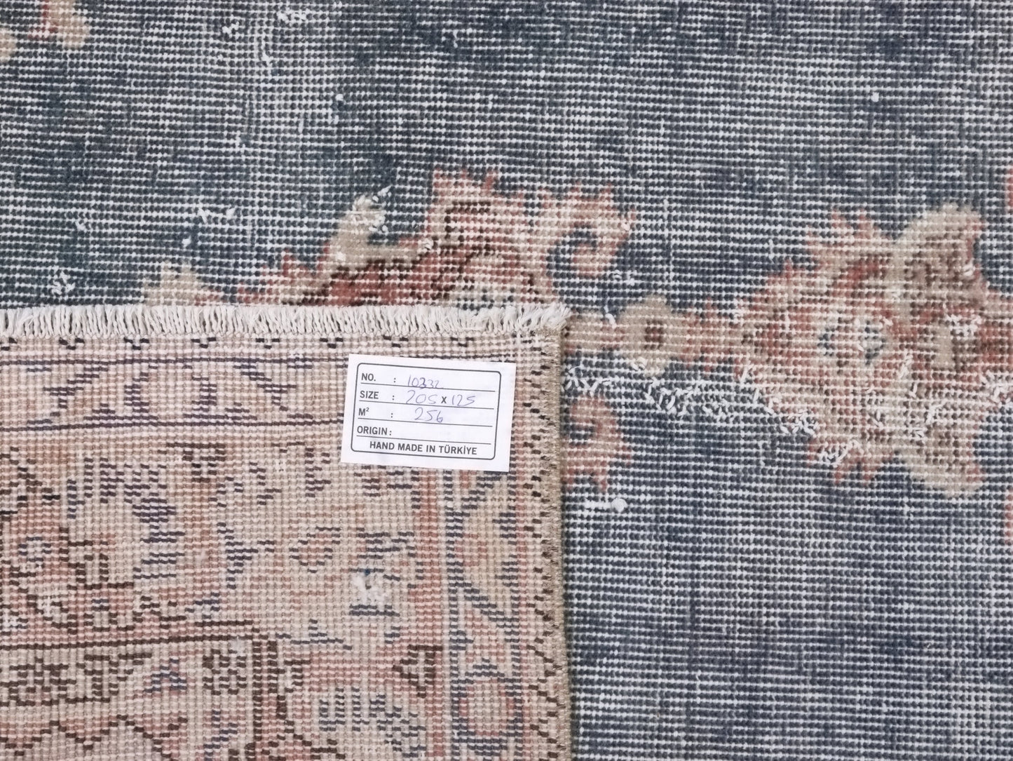 Stunning Blue Vintage Rug , Anatolian Handwoven Neutral Rug, Antique Oushak Rug , Traditional Turkish Rug , Small Rug , Navy Blue, Rug, 8719